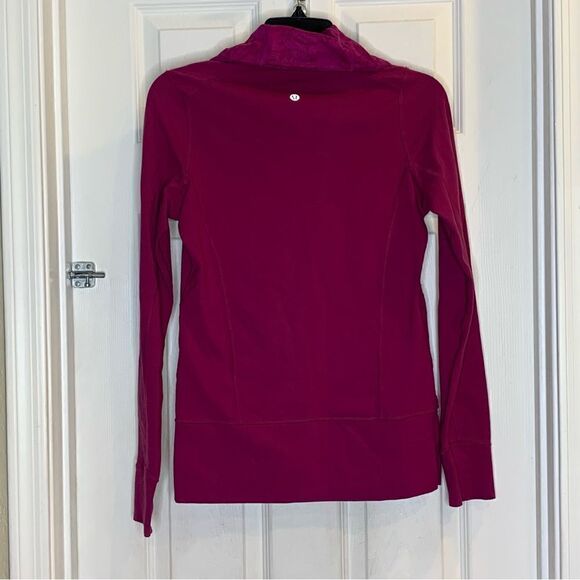 Lululemon Origami Stride Full Zip Jacket Berry Size 4 - Picture 4 of 10
